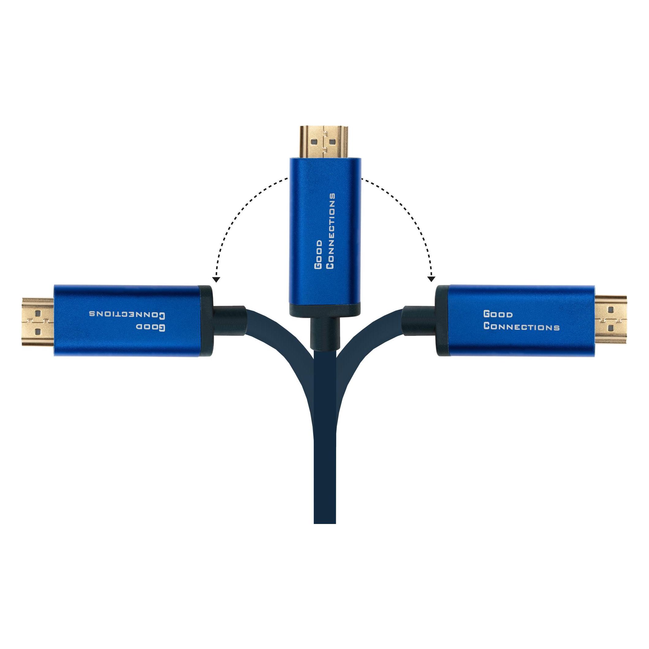 Good Connections GC 4520-CSF030B Adapterkabel USB C> HDMI, 4K@60Hz, flex, 3.0 m (3 m) (4520-CSF030B)