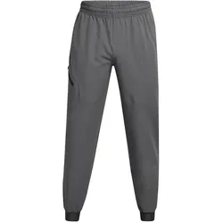 Under Armour, Herren, Sporthose, Unstoppable Woven Jogginghose (M), Grau, Silber