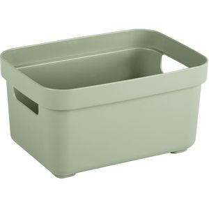 Sunware Aufbewahrungskorb Sigma Home, 2,5L, 12,8 x 9,3 x 17,7 cm, Kunststoff, grün