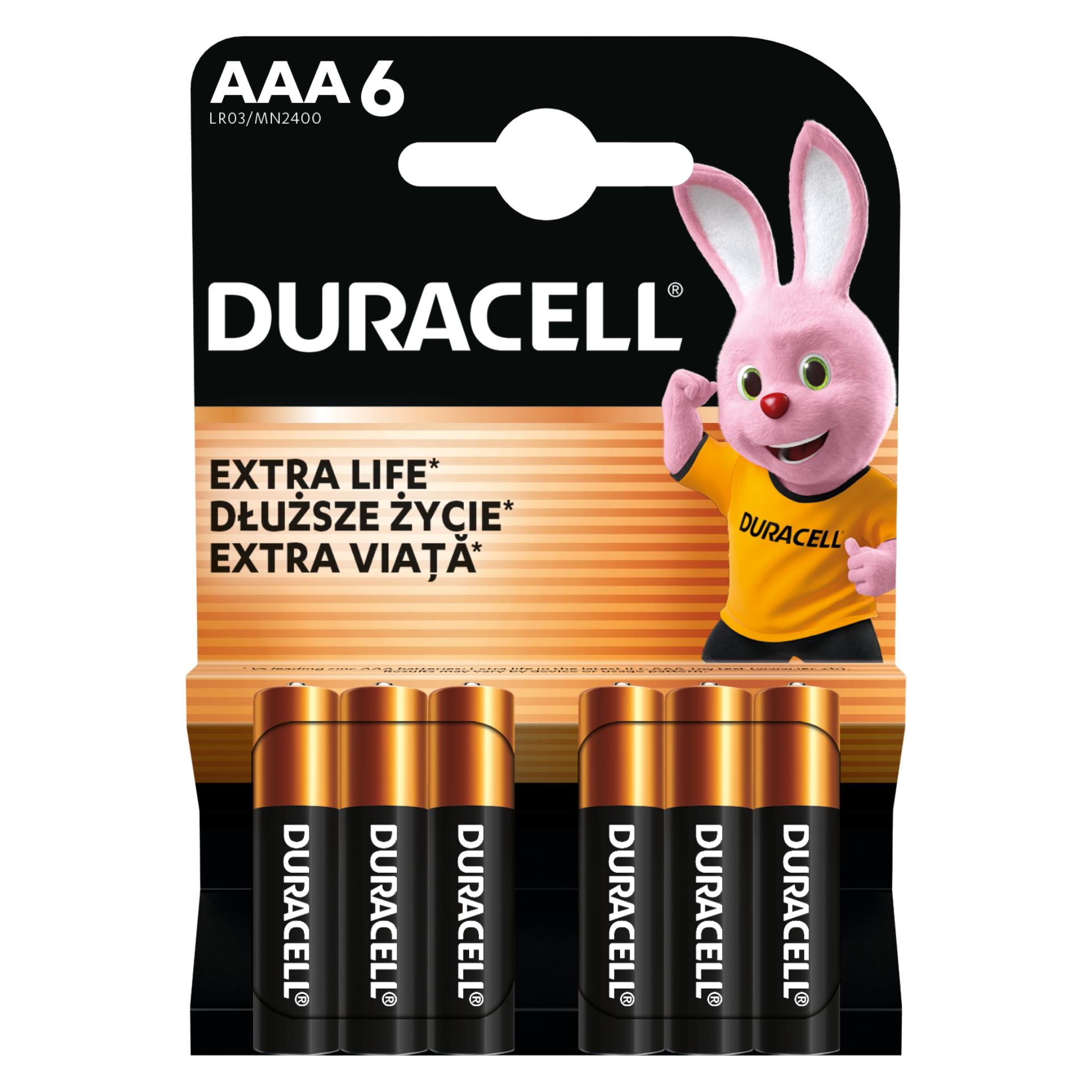 Duracell LR03/AAA Blister 6 (6 Stk., AAA) (Duracell Basic AAA/LR3 blister 6szt)