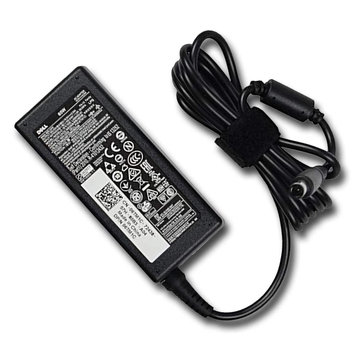 Dell AC Adapter 19.5V 3.34A 65W (4.5mmx3.0mm) includes power cable (65 W) (PA-12-GRPT6)