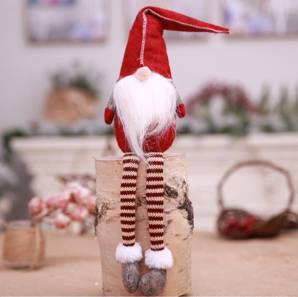 Kerstkabouter decoratie voor op tafel