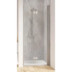 Schulte  Dusche  ExpressPlus  Garant  2.0  Drehfalttür  in  Nische  900  mm  -  Alu-Natur  -  Türanschlag  rechts