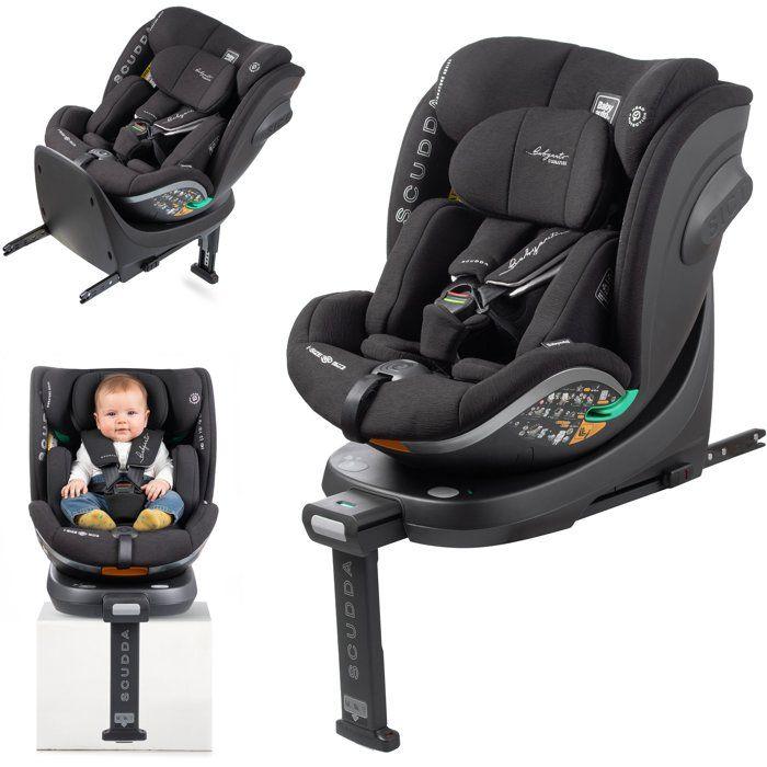 Autositz BABYAUTO SCUDDA Gruppe 0/1/2/3, 40-150 cm, I-Size, Drehfunktion, Neigbar, Anthrazit