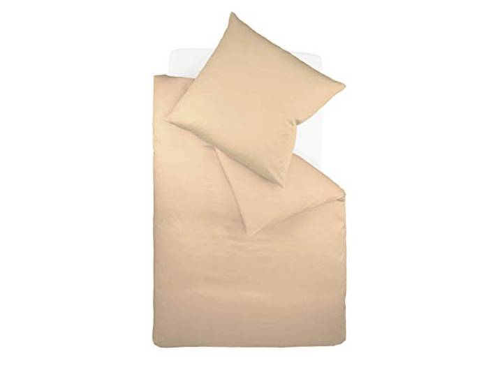 fleuresse 9100 Colours Mako-Satin Bettwäsche aus 100% mercerisierter Baumwolle, Ökotex 100, 155 x 200 cm, Sand