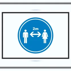 HB-Druck Abstand halten Symbol Schild A3 (297x420mm)