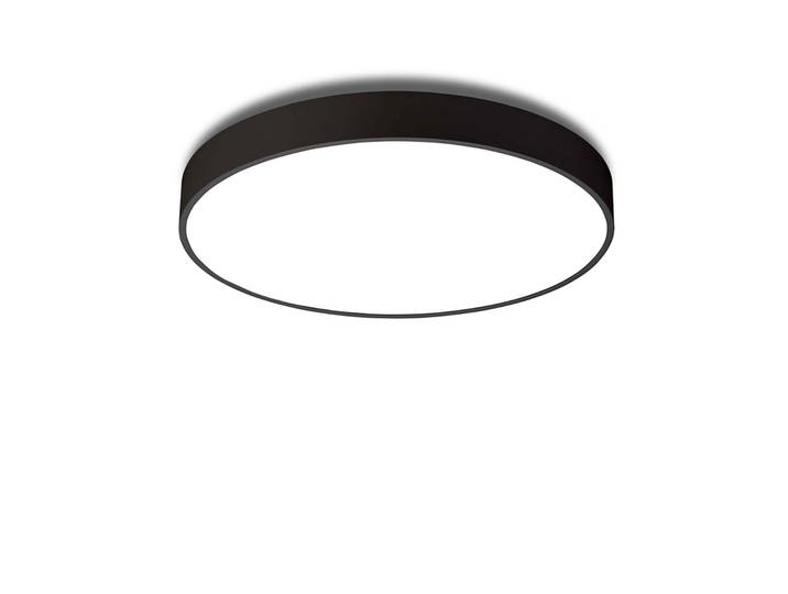 Luna C450 LED Deckenleuchte Uplight CCT Schwarz - Antidark - Wohnzimmer - Kunststoff