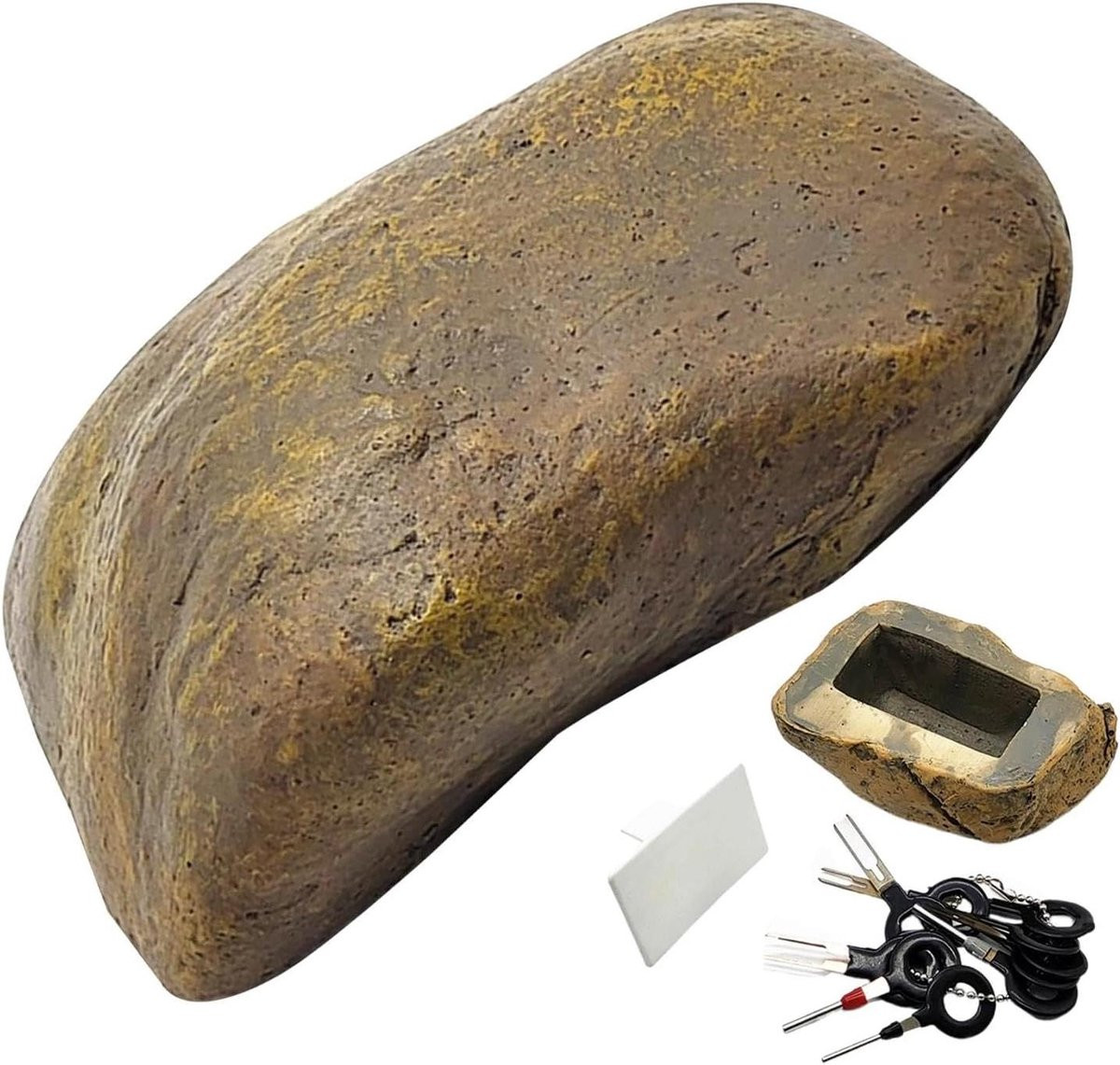 Sleutelkluis Steen - Valse Rots - Grijs - 11.5 cm