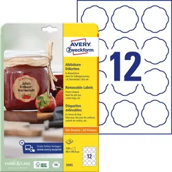 AVERY Zweckform Etiketten 5085 weiß 60,0 x 59,5 mm