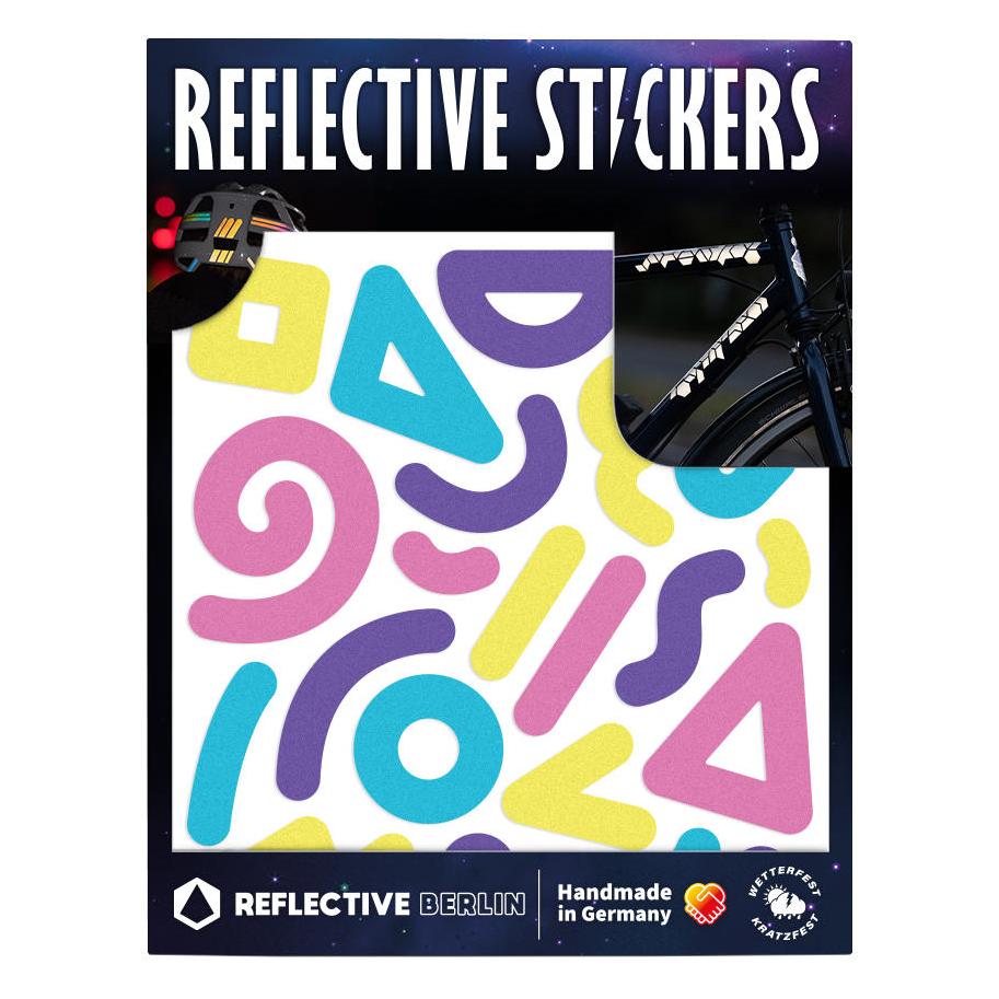 Reflective Berlin Reflexaufkleber Shapes Doodle Memphis (SHA-DOO-MEMPH)