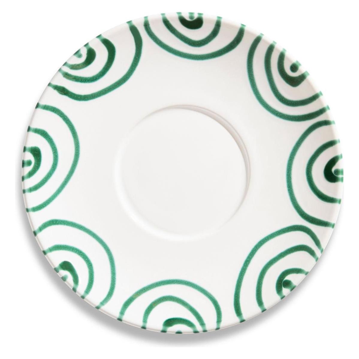 Gmundner Keramik Grüngeflammt, Unterteller Teetasse Maxima (Ø18cm) (18 cm) (32746125)