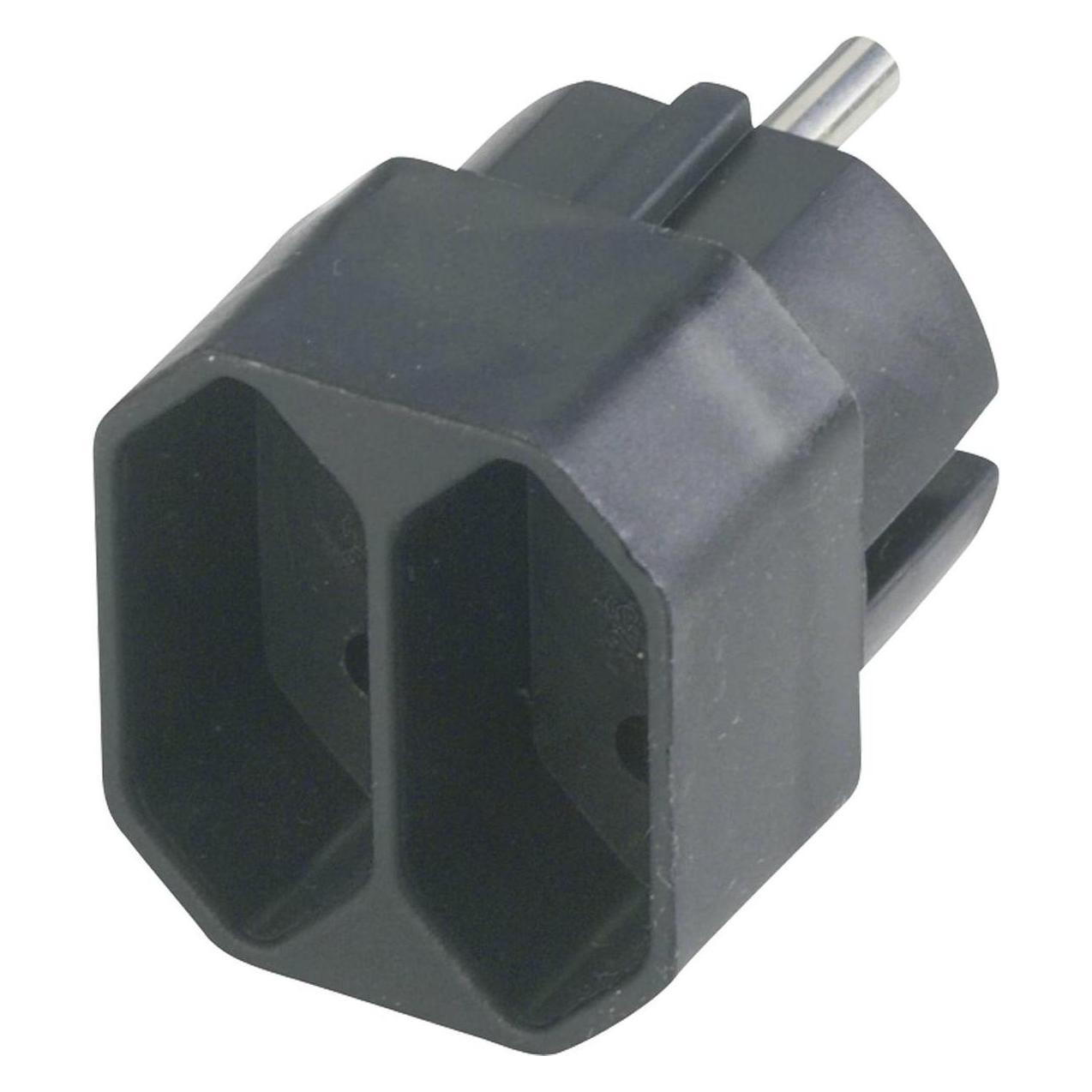 REV Übergangsstecker 2-fach Eurosteckdosen (CEE 7/16, 2x) (0512711777 SCHWA)