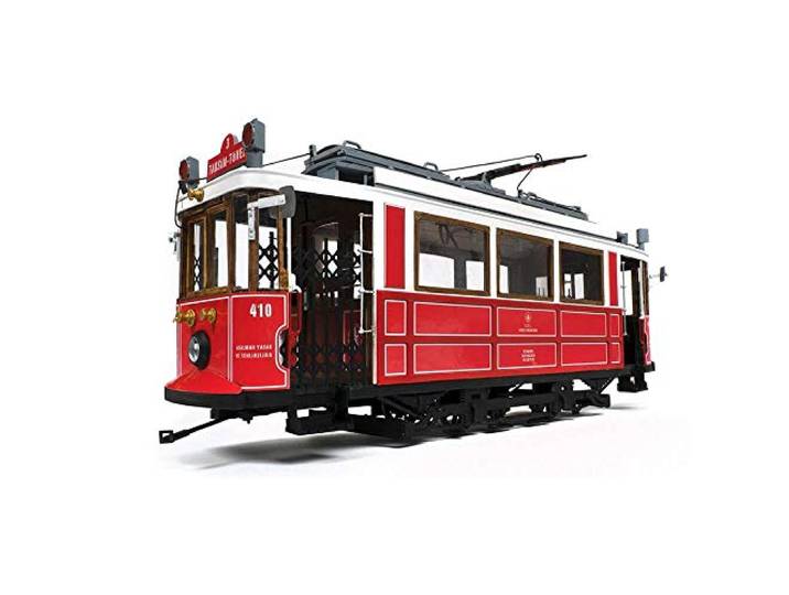 Occre Istanbul - SCULPTURE - Modell - Plastik - Rot - Tram - Tischplatte - Klassisch - Zuhause - Alle Jahreszeiten