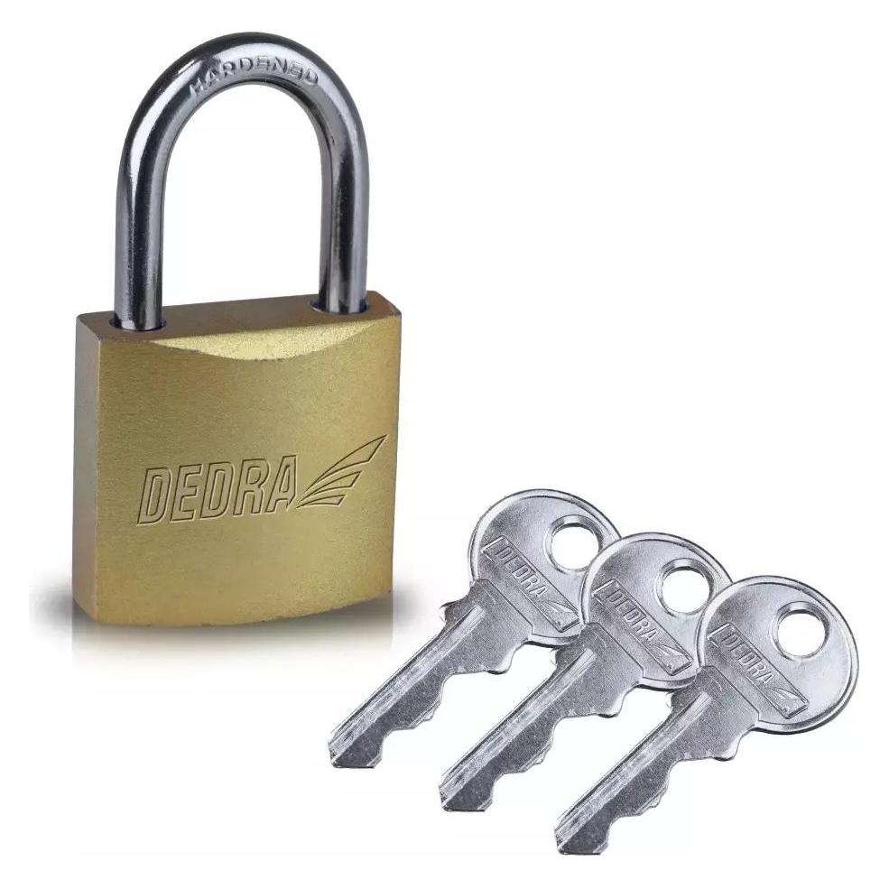 Dedra Kupferbeschichtetes Vorhängeschloss, 60mm 11U123 (11U123)