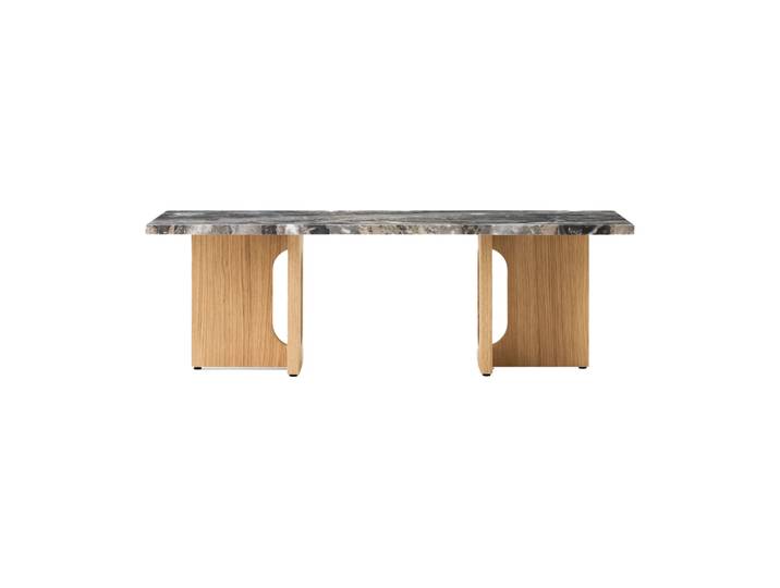 Audo Copenhagen Androgyne Loungetisch 45x120 cm Grey galaxy-unbehandelte Eiche