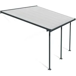 Palram Canopia Feria Terrassenüberdachung anthrazit 425x295x260-305 cm (LxBxH)