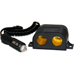HP Autozubehör Doppelsteckdose mit Kabel 12/24 V