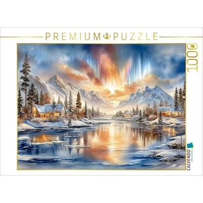 CALVENDO Puzzle Polarlichter über der kanadischen Wildnis | 1000 Teile Lege-Größe 64x48cm Foto-Puzzle für glückliche Stunden, Sonstige von , Calvendo