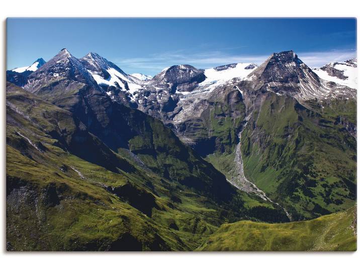 Wandbild ARTLAND Berge rund um den Grossglockner , beige (farbe bild(er): naturfarben), B:90cm H:60cm, Bilder, Wandbild, als Leinwandbild, Poster in verschied. Grössen