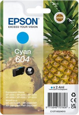 Epson pineapple singlepack cyan 604 ink