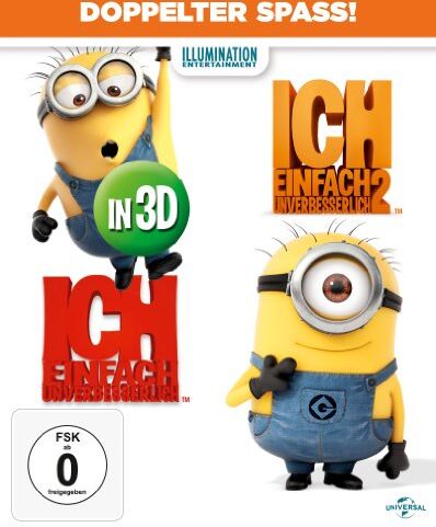 Chris Renaud - Ich einfach unverbesserlich 1+2 (2D/3D) (Limitiert / Exklusiv bei Amazon.de) [3D Blu-ray] - Preis vom 30.09.2026 22:30:23 h