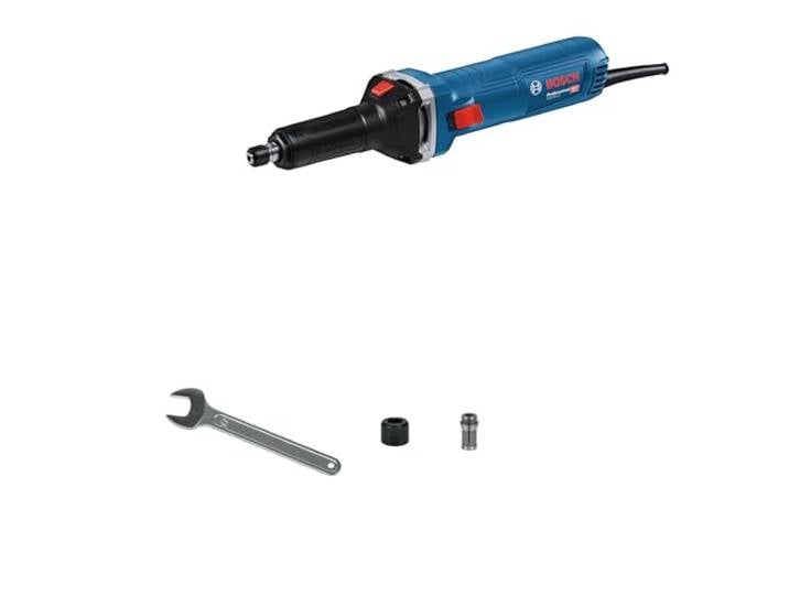 Bosch Professional meuleuse droite filaire GGS 30 LS (puissance de 750 W\, jusqu’à 33 000 tr/min\, avec 1 clé\, 1 pince de serrage 6 mm avec écrou)