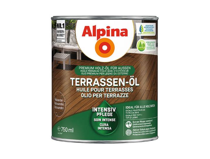 Alpina Terrassen-Öl Palisander Braun 0.75 l Matt