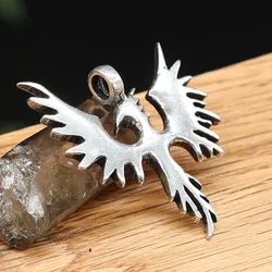 Drachensilber Phoenix Schmuck Anhänger aus Silber Kettenanhänger 925 Silber - Silber