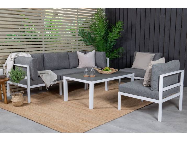 Gartentisch Tanari - ein Couchtisch in stilvollem Design - Grau - Luxusbetten24