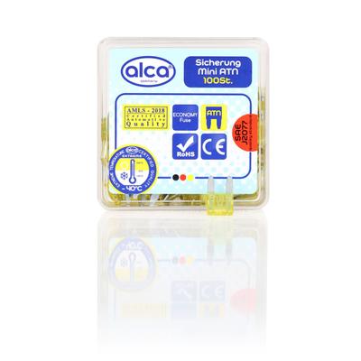ALCA Sicherung Mini-Sicherungen 20A 100 St. Economy Box 675000