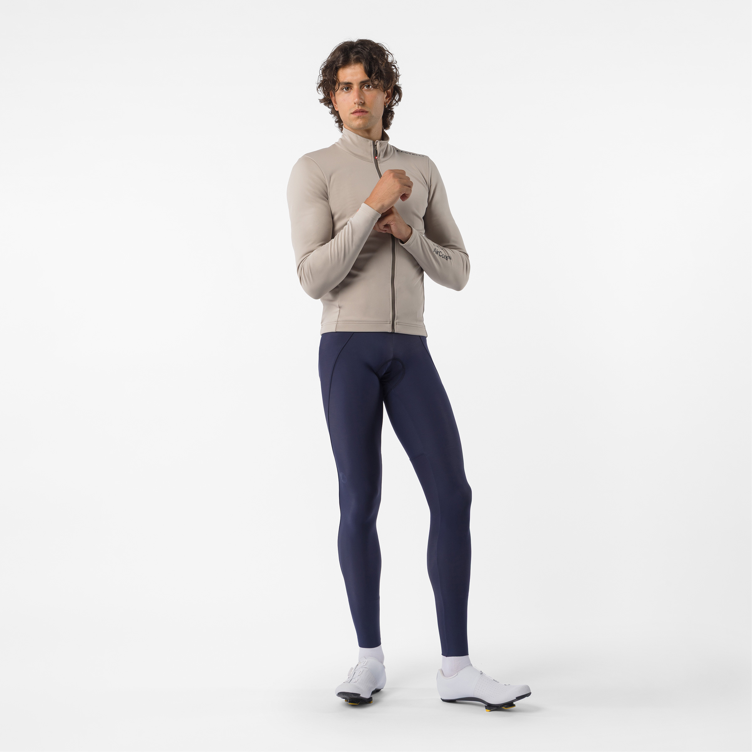 Castelli Espresso 2 Bib lang Herren Fahrradhose weiss Größe M Rennrad | Gravel