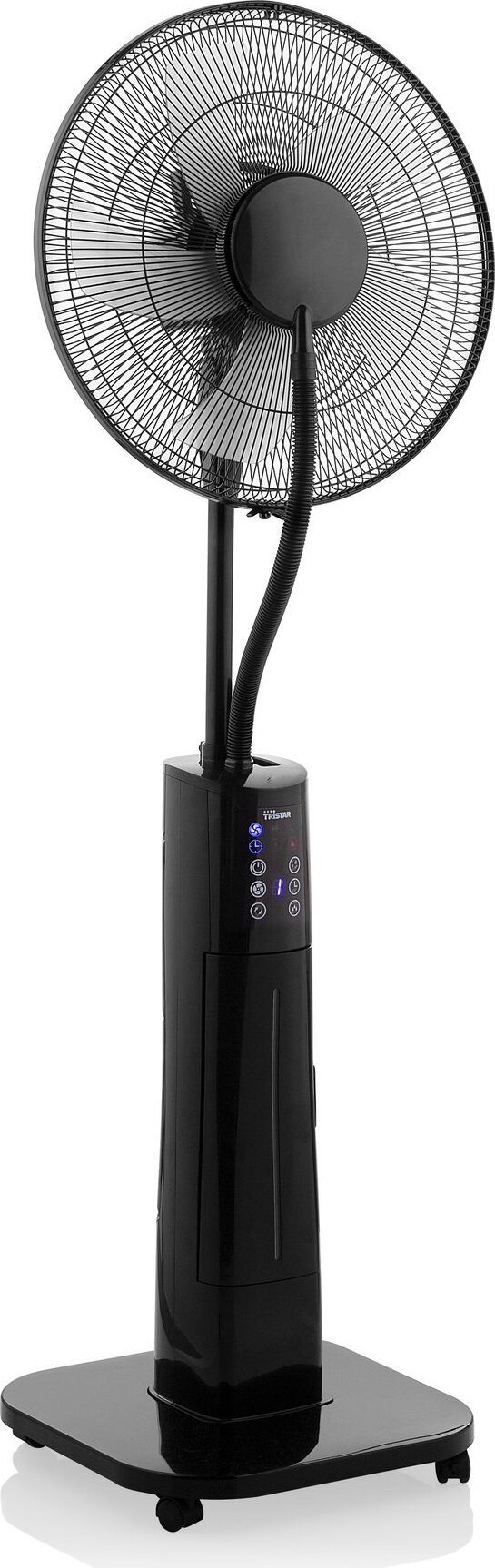Tristar VE-5884 Nebel Ventilator, Haushalts-Lamellenlüfter, Schwarz, Flur, Acrylnitril-Butadien-Styrol (ABS), Kunststoff, 59,09 dB, 1 m³