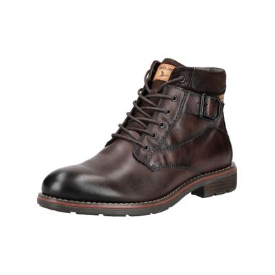 Schnürschuh PIKOLINOS "PIKOLINOS Stiefelette Leder", Herren, Gr. 42, braun (dunkelbraun), Leder, Schuhe Schnürschuh