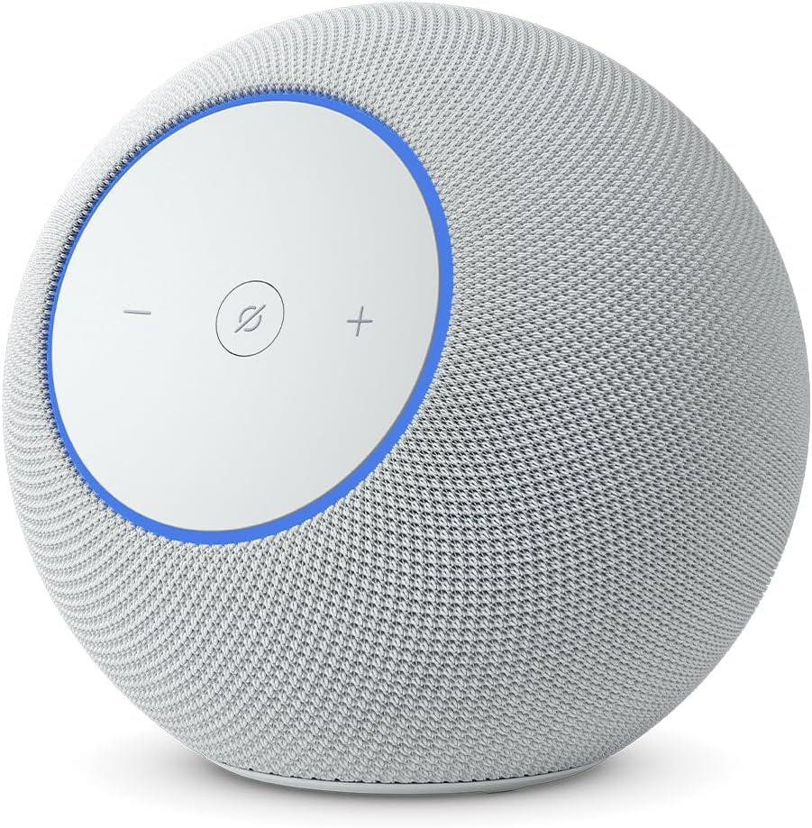 Amazon Echo Studio (2025) - Smarter WLAN- und Bluetooth-Lautsprecher mit Dolby Atmos, 3D-Audio; Weiß