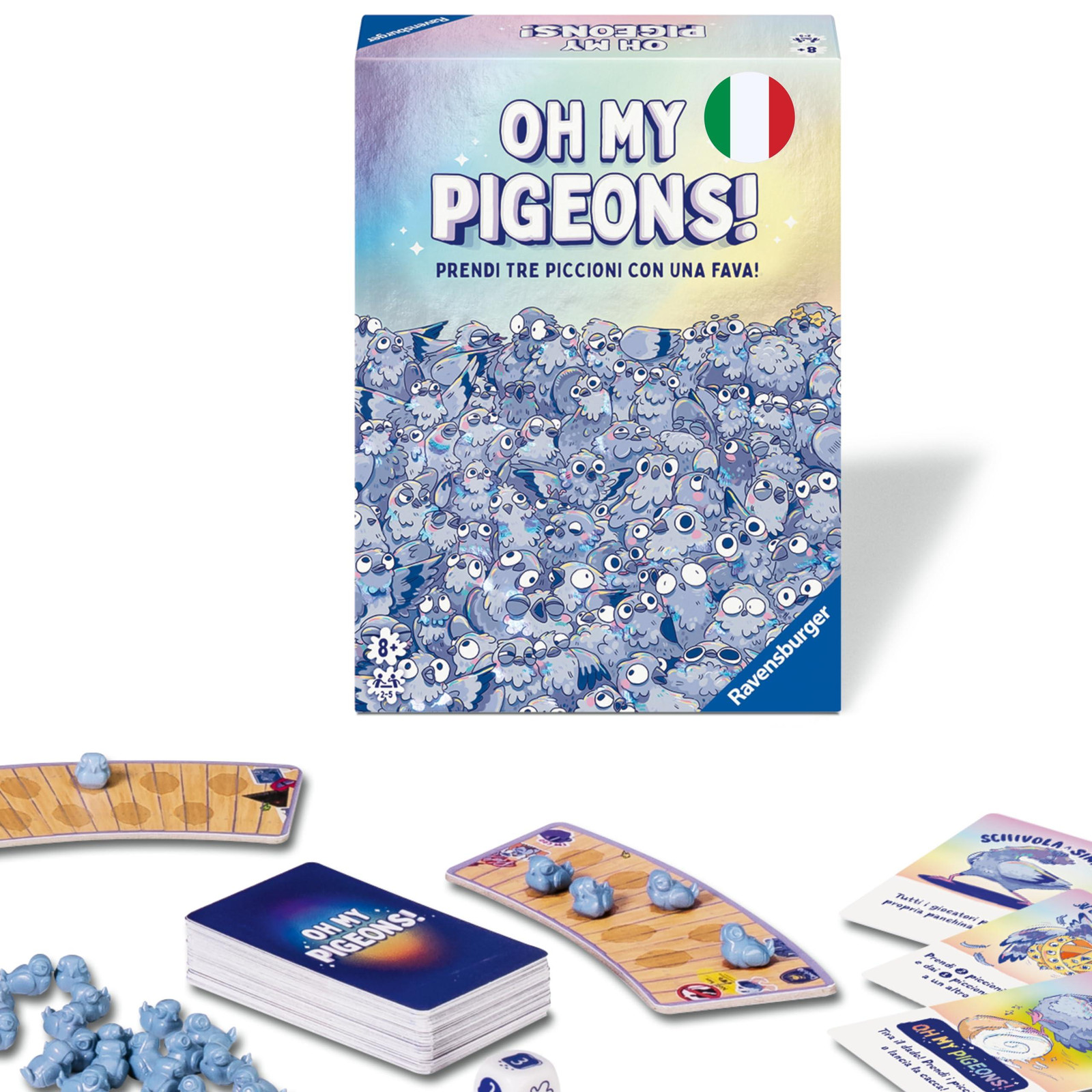 Ravensburger Oh My Pigeons bordspel voor 2-5 spelers