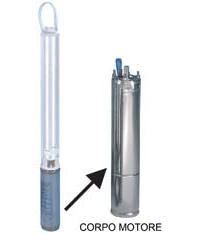 Motoreinheit für Tauchpumpe, 4 Zoll, Monophasig, Typ 4Os11M235/C, Leistung 1,1 kW