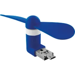 XLAYER 211041 - USB 2-in-1 Mini Ventilator, blau