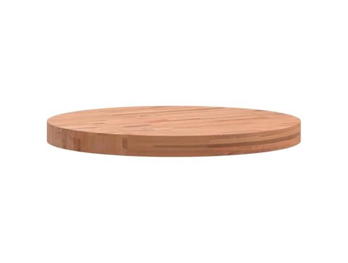 GKHPYURE Runde Tischplatte Ø 50 x 4 cm aus massivem Buchenholz Massives Buchenholz, lackierte Oberfläche, leicht zu reinigen, glatte Oberfläche, Maserung, vielseitig einsetzbar