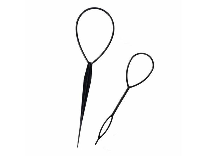 Haar Styling Werkzeug 2-teiliges Set Schwarz, Kunststoff, 4.5x1x18 cm, Freizeit & Co, Wellness & Gesundheit, Körperpflege