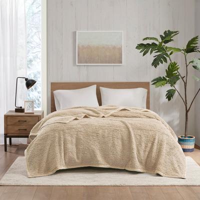 Woolrich Burlington Berber Cozy Soft Blanket with Velvet binding