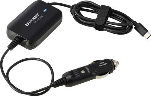 VOLTCRAFT VC-NC100 USB Ladegerät 65W Schwarz KFZ USB Power Delivery (USB-PD)