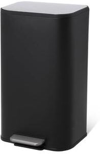 Garvee 5.3 Gal/20L Stainless Steel Pedal Trash Can, Soft-Close Lid & Inner Bucket for Kitchen, Office, Black