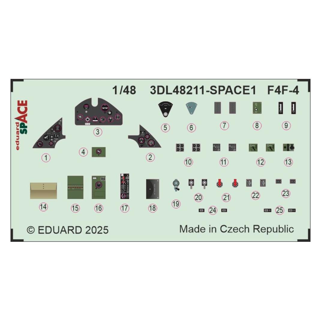 Eduard F4F-4 SPACE ACADEMY (3DL48211)