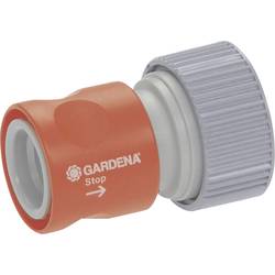 GARDENA 02814-20 Kunststoff Schlauchstück Steckkupplung, 19 mm (3/4) Ø Wasserstop