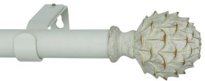 Meriville 1-Inch Diameter Single Window Treatment Curtain Rod, Artichoke