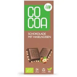 Cocoa Schokolade mit Haselnüssen bio