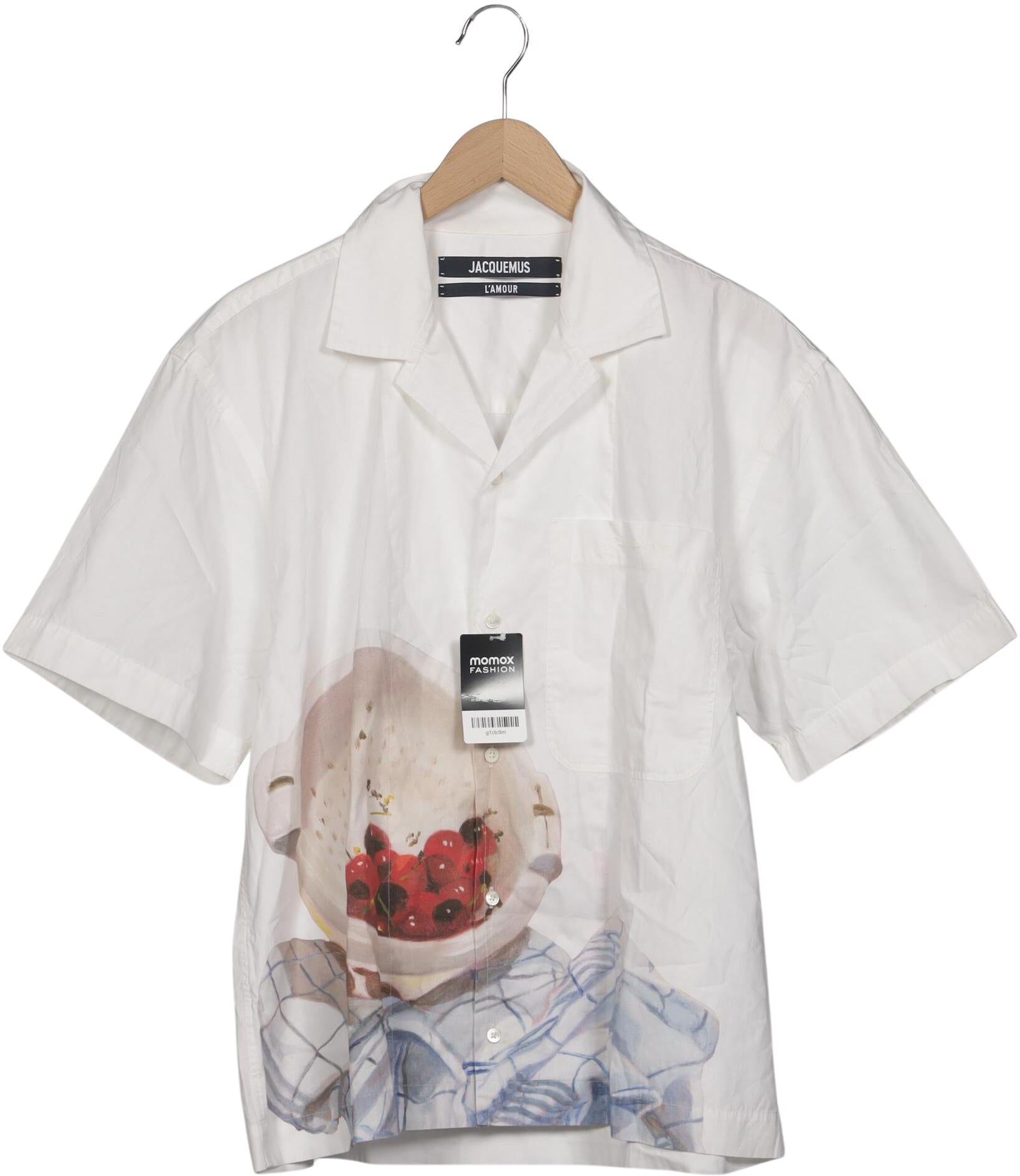 Jacquemus Herren Hemd, Weiß, Gr. EU 50, Baumwolle - Second Hand