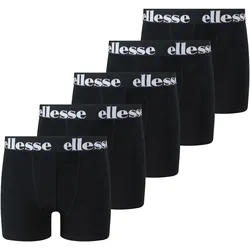 ellesse Jungen Boxershorts, 5er Pack - EMARIO, Fashion Trunk, einfarbig Schwarz / 128/134