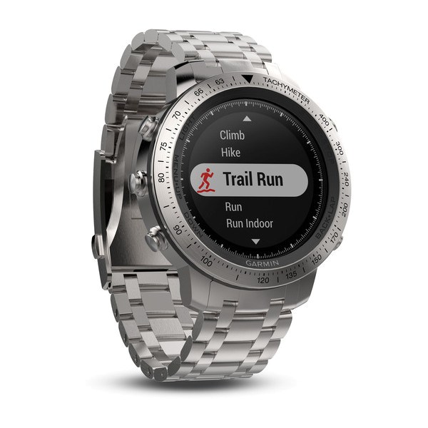 Garmin fenix Chronos-Uhr mit Armband aus Edelstahl