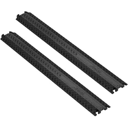 VEVOR 2 Stück 100x13x2 cm Speed ​​Bumps 907,18 kg Kabelschutz Ramp Drop Over Cord Cover